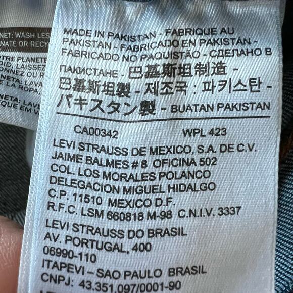 Levi's 514 Jeans Men’s Size 29x32* Slim Straight Fit Feathering Distressed Blue - Picture 7 of 13